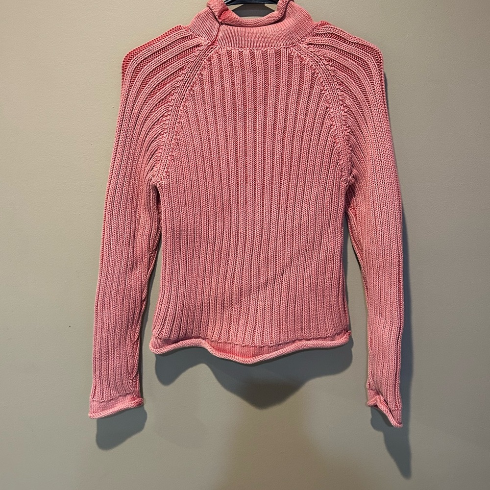 Faherty Sunwashed Cable Rolled Neck - image 5